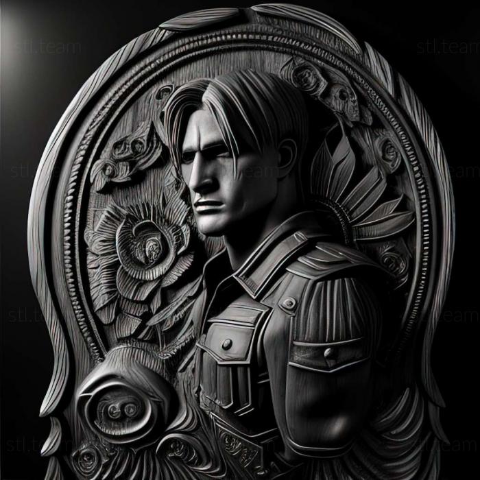 3D модель Леон Кеннеди из Resident Evil (STL)